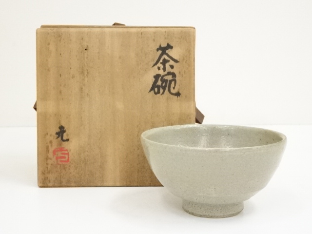 JAPANESE TEA CEREMONY / TEA BOWL CHAWAN WHITE GLAZE  